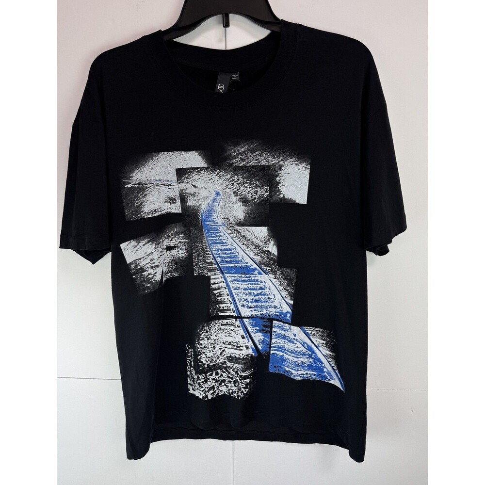 Alexander McQueen Graphic Cotton T-Shirt Sz: Medium NWT $155